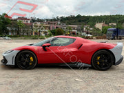 CONVERSION UPGRADE CARBON FRONT BUMPER for FERRARI 296 GTS GTB upgrade to SPECIALE

Set includes:

Front Bumper
Material: Carbon Fiber

Note: Professional installation is required.