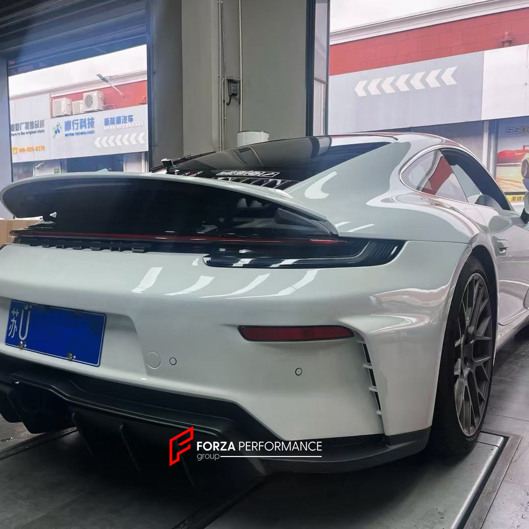 CONVERSION UPGRADE CARBON REAR BUMPER WITH DIFFUSER for PORSCHE 911 992.1 CARRERA 2019 - 2025 upgrade to 992.2 GT3

Set includes:

Rear Bumper
Rear Diffuser
Muffler With Valves
Exhaust Tips


Material: Dry Carbon

Note: Professional installation is required