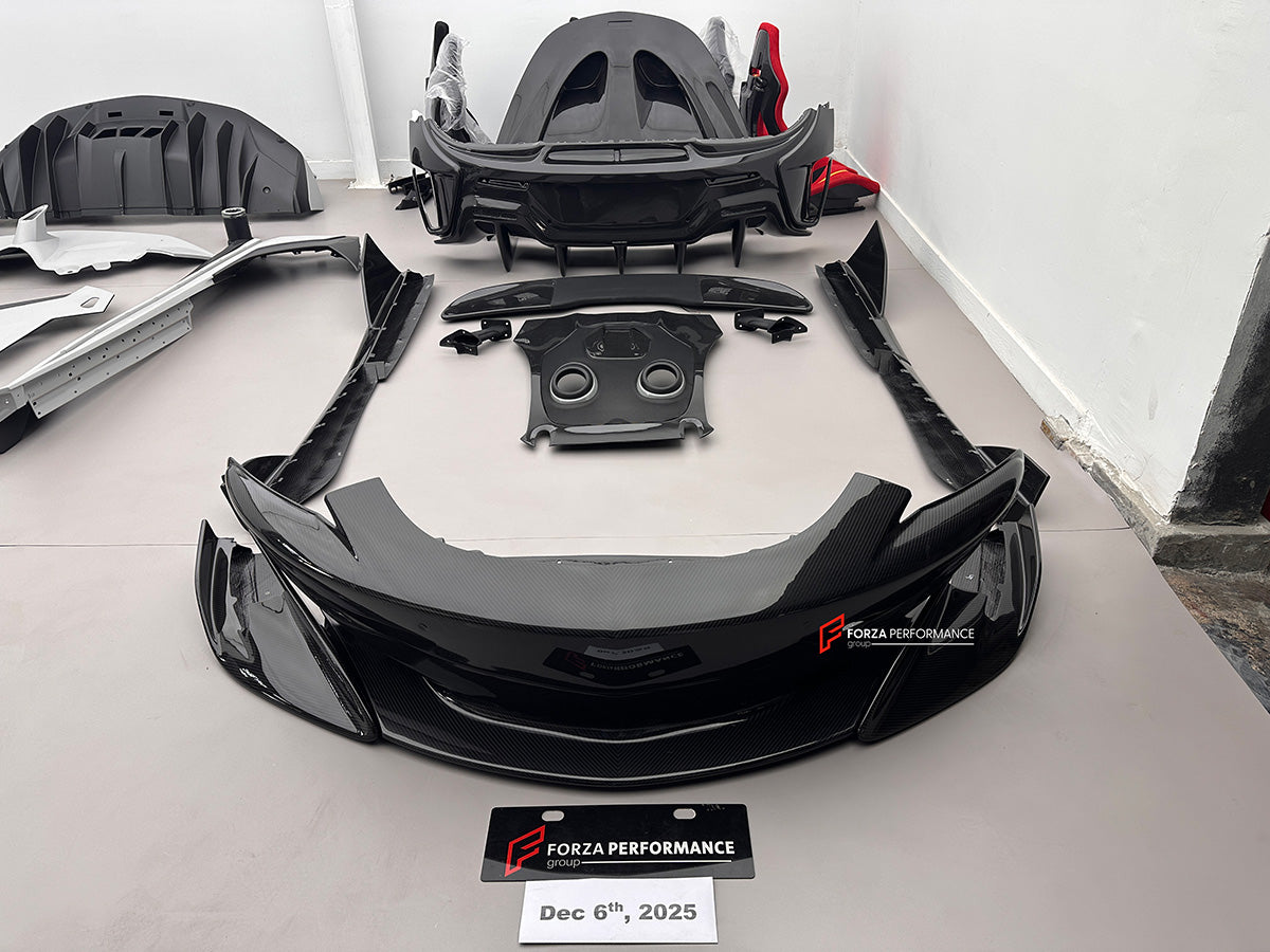 CONVERSION UPGRADE CARBON BODY KIT for MCLAREN 570S 540C upgrade to 600LT

Set Include:

Front Bumper

Front Hood / Bonnet
Side Skirts
Rear Engine Cover

Rear Spoiler
Rear Bumper

Exhaust Catback Bypass

Material: Carbon Fiber

CONTACT US FOR PRICING

Note: Professional installation is required.

Payment ►
Visa

Mastercard

PayPal with a credit card (add 4.4% at checkout)
Payoneer
Cryptocurrency
Shipment ►
By express DHL/UPS/TNT/FedEx
To the local international airport
Special line by air
Special line by th