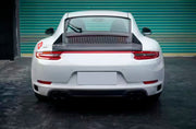 CONVERSION UPGRADE ENGINE DECLID WITH DUCK TAIL SPOILER for PORSCHE 911 991.1 CARRERA 2011 - 2017 upgrade to 991.2 2015 - 2020

Set includes:

Engine Declid with Brake Light
Engine Cover
Rear Duck Spoiler

Material: Plastic

Note: Professional installation is required

CONTACT US FOR PRICING