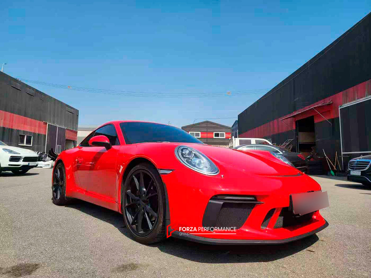 CONVERSION UPGRADE FACELIFT BODY KIT for PORSCHE 911 CARRERA 991.1 2012 - 2019 to 991.2 GT3 STYLE

Set includes:

Front Bumper Assembly
Rear Bumper Assembly

Material: Plastic

NOTE: Professional installation is required. Factory LED DRL must be reused