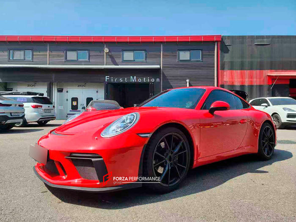 CONVERSION UPGRADE FACELIFT BODY KIT for PORSCHE 911 CARRERA 991.1 2012 - 2019 to 991.2 GT3 STYLE

Set includes:

Front Bumper Assembly
Rear Bumper Assembly

Material: Plastic

NOTE: Professional installation is required. Factory LED DRL must be reused