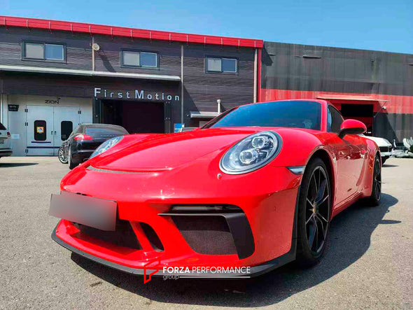 CONVERSION UPGRADE FACELIFT BODY KIT for PORSCHE 911 CARRERA 991.1 2012 - 2019 to 991.2 GT3 STYLE

Set includes:

Front Bumper Assembly
Rear Bumper Assembly

Material: Plastic

NOTE: Professional installation is required. Factory LED DRL must be reused