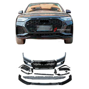CONVERSION UPGRADE FRONT BUMPER KIT for AUDI Q5 FY FACELIFT 2020 - 2025 upgrade to RS DESIGN

Set includes:

Front Lip
Front Bumper Assembly

Front Grille

Material: Plastic