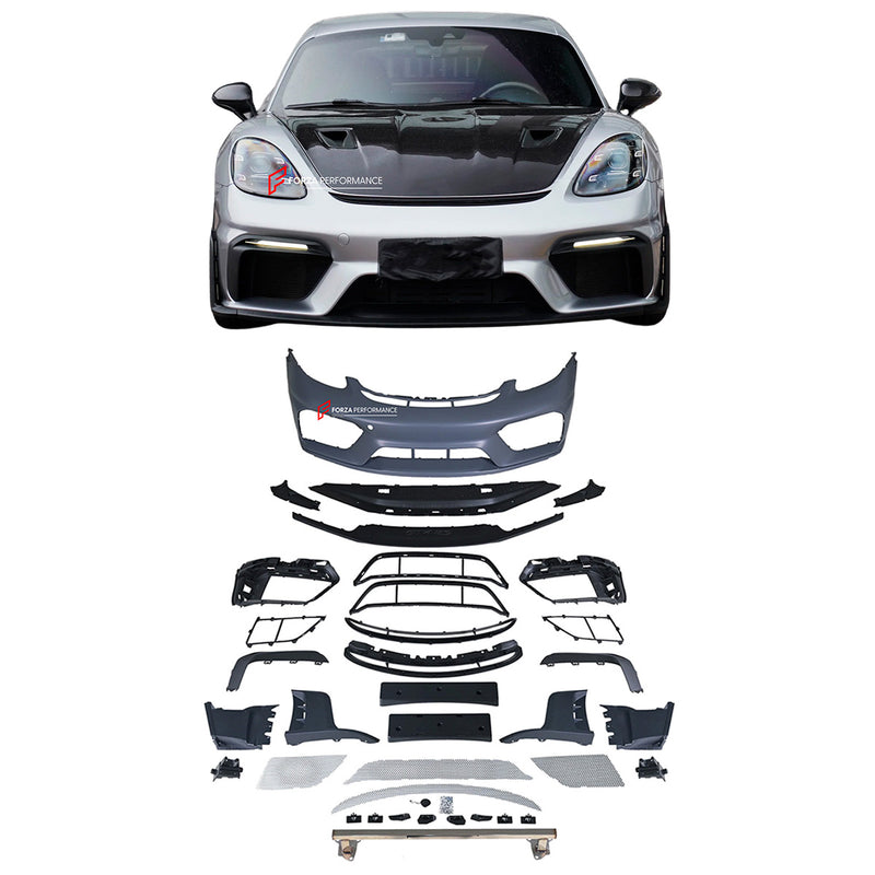 CONVERSION UPGRADE FRONT BUMPER KIT for PORSCHE 718 982 GT4 2016+ UPGRADE to GT4RS