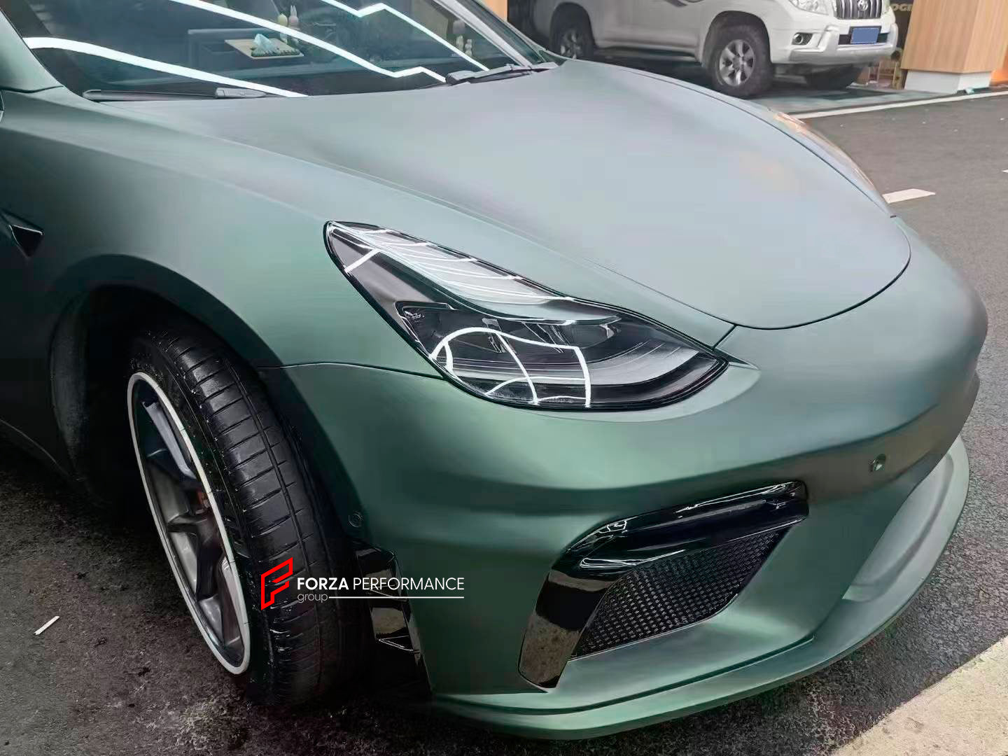 CONVERSION UPGRADE FRONT BUMPER KIT for TESLA MODEL 3 2017 - 2023 upgrade to 718 982 GT4

Set includes:

Front Bumper Assembly


Material: Plastic

NOTE: Professional installation is required.
