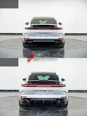 CONVERSION BODY KIT for PORSCHE PANAMERA S 4S 4E HYBRID 976 UPGRADE to PORSCHE PANAMERA 976 GTS FACELIFT

Set includes:

Front Bumper Assembly
Front DRL Lights
Grille
Side Skirts
Rear Diffuser
Exhaust Tips

Material: Plastic PP

Note: Professional installation is required.