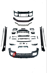 CONVERSION BODY KIT for PORSCHE PANAMERA S 4S 4E HYBRID 976 UPGRADE to PORSCHE PANAMERA 976 GTS FACELIFT

Set includes:

Front Bumper Assembly
Front DRL Lights
Grille
Side Skirts
Rear Diffuser
Exhaust Tips

Material: Plastic PP

Note: Professional installation is required.