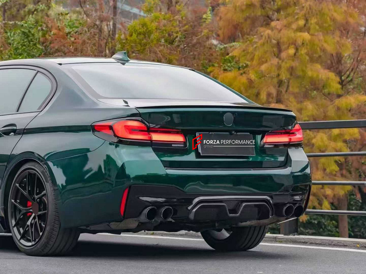 CONVERSION WIDE BODY KIT for BMW 5 SERIES G30 G38 2016 - 2020 UPGRADE to M5 CS F90 LCI 2020 - 2023 FORZA PERFORMANCE custom fit M5 CS Style

Set includes:
Front Lip
Front Bumper Assembly
Front Grille
Headlights
Hood Bonnet
Front Fenders
Side Skirts
Tail Lights
Rear Bumper Assembly
Rear Diffuser
Exhaust Tips

Material: Plastic

NOTE: Professional installation is required.