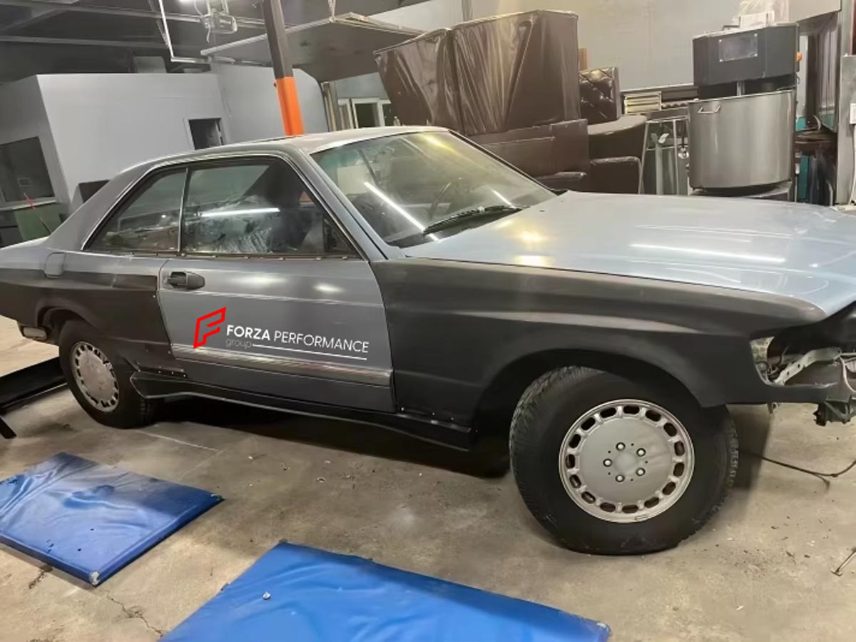 CONVERSION WIDE BODY KIT for MERCEDES BENZ 380SEC 420SEC 500SEC 560SEC W126 1979 - 1991 upgrade to WIDE BODY 560SEC AMG

Set includes:

Front Bumper
Front Fenders
Side Skirts
Rear Quarter Panels

Rear Bumper

Material: Fiberglass

NOTE: Professional installation is required.

CONTACT US FOR PRICING

Why “Contact Us for Pricing”?

We don’t display fixed prices because our goal is to offer you the most competitive deal possible. Product costs often decrease over time, and by requesting a quote, you’ll receive