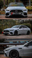 CONVERSION WIDE BODY KIT for MERCEDES-BENZ C-CLASS W206 2021+ UPGRADE to C63 AMG W206 2022+ FORZA PERFORMANCE custom fit C63 AMG Style

Set includes:
Front Bumper Assembly
Front Grille
Hood Bonnet
Front Fenders
Side Skirts
Rear Bumper Fins
Rear Diffuser
Exhaust Tips

Material: Plastic

NOTE: Professional installation is required.