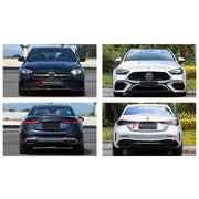 CONVERSION WIDE BODY KIT for MERCEDES-BENZ C-CLASS W206 SPORT 2021+ UPGRADE to C-CLASS AMG W206 C63S 2024+ FORZA PERFORMANCE custom fit Wide C63S AMG Sport Style

Set includes:
Front Lip
Front Bumper Assembly
Front Grille
Hood Bonnet
Fenders
Side Skirts
Rear Bumper Assembly
Rear Diffuser
Exhaust Tips

Material: Plastic

NOTE: Professional installation is required.
