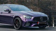CONVERSION WIDE BODY KIT for MERCEDES-BENZ E-CLASS W213 2016 - 2020 UPGRADE to E63 W213 FACELIFT 2020 - 2023

Set includes:
Front Bumper Assembly
Front Grille
Headlights
Hood Bonnet
Front Fenders
Tail Lights
Rear Bumper Assembly
Rear Diffuser

Material: Plastic

NOTE: Professional installation is required.