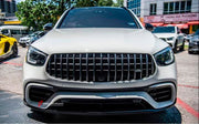 CONVERSION BODY KIT for MERCEDES BENZ GLC X253 2020 - 2022 UPGRADE to GLC 63S FACELIFT

Set includes:
Front Bumper Assembly
Front Grille
Side Fender Flares
Side Skirts
Rear Bumper Assembly
Exhaust Tips

Material: Plastic

Note: Professional installation is required