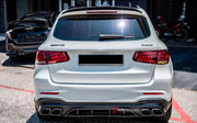 CONVERSION BODY KIT for MERCEDES BENZ GLC X253 2020 - 2022 UPGRADE to GLC 63S FACELIFT

Set includes:
Front Bumper Assembly
Front Grille
Side Fender Flares
Side Skirts
Rear Bumper Assembly
Exhaust Tips

Material: Plastic

Note: Professional installation is required