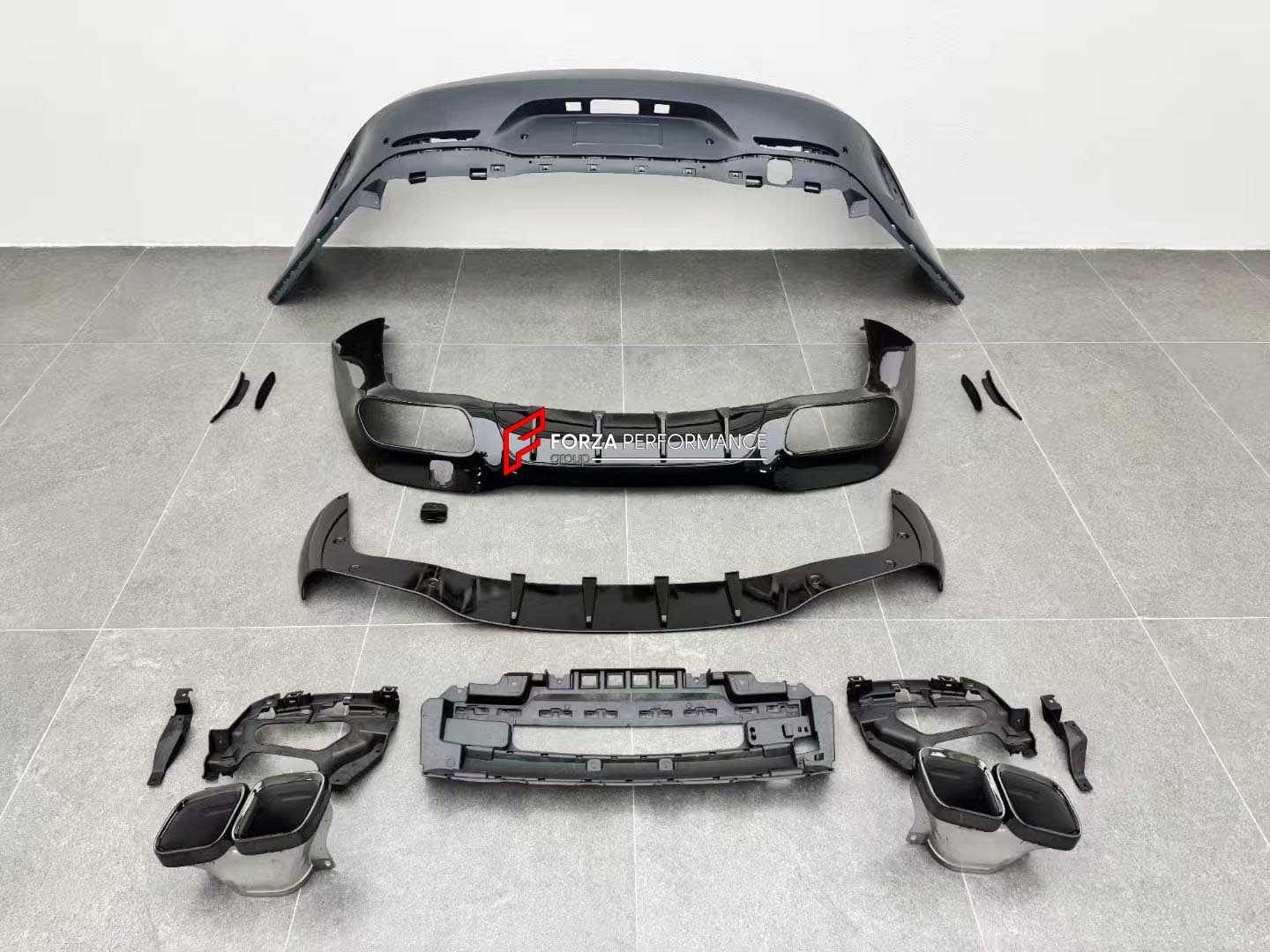 CONVERSION UPGRADE BODY KIT for MERCEDES-BENZ X290 GT43 GT50 2018+ upgrade to X290 GT53 GT63 2018+



Set includes:

Front Bumper Assembly

Front Lip
Front Bumper Air Inlets
Rear Bumper Assembly
Rear Diffuser
Exhaust Tips

Material: Plastic

NOTE: Professional installation is required