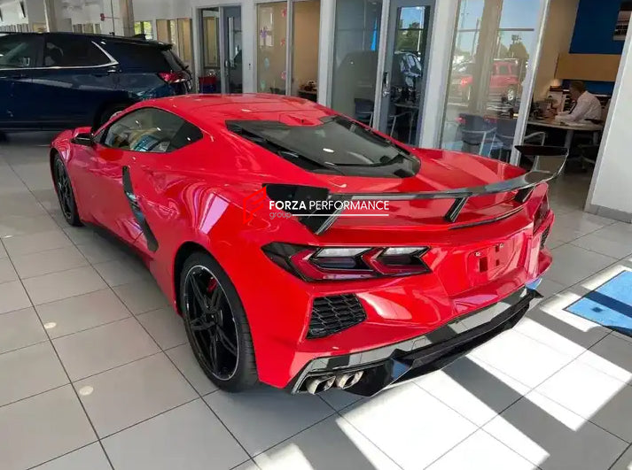 Z51 STYLE CARBON FIBER REAR SPOILER FOR CHEVROLET CORVETTE C8 2020+