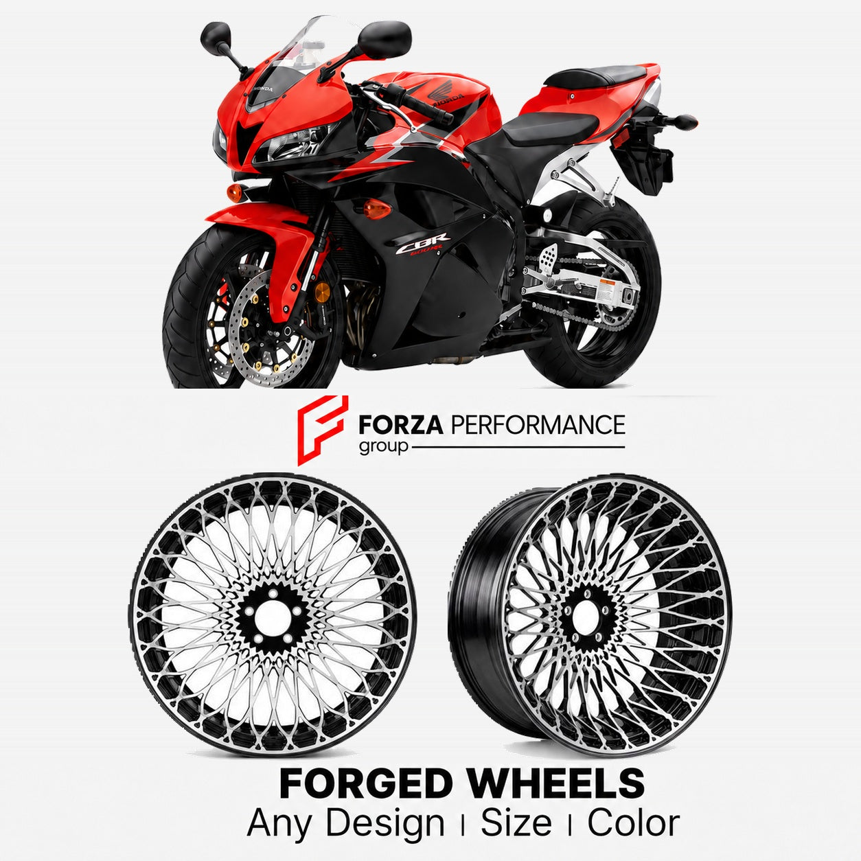 CUSTOM FORGED WHEELS RIMS for HONDA CBR600RR