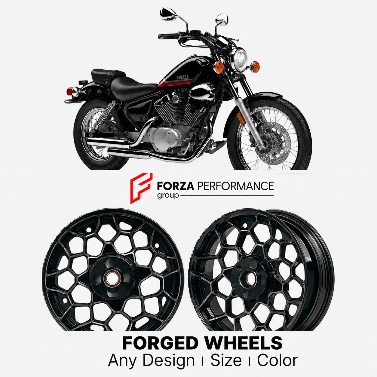 CUSTOM FORGED WHEELS RIMS for YAMAHA V-STAR 650