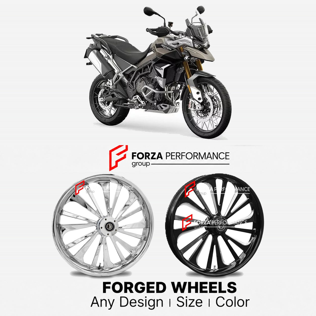 CUSTOM FORGED WHEELS RIMS for TRIUMPH TIGER 900