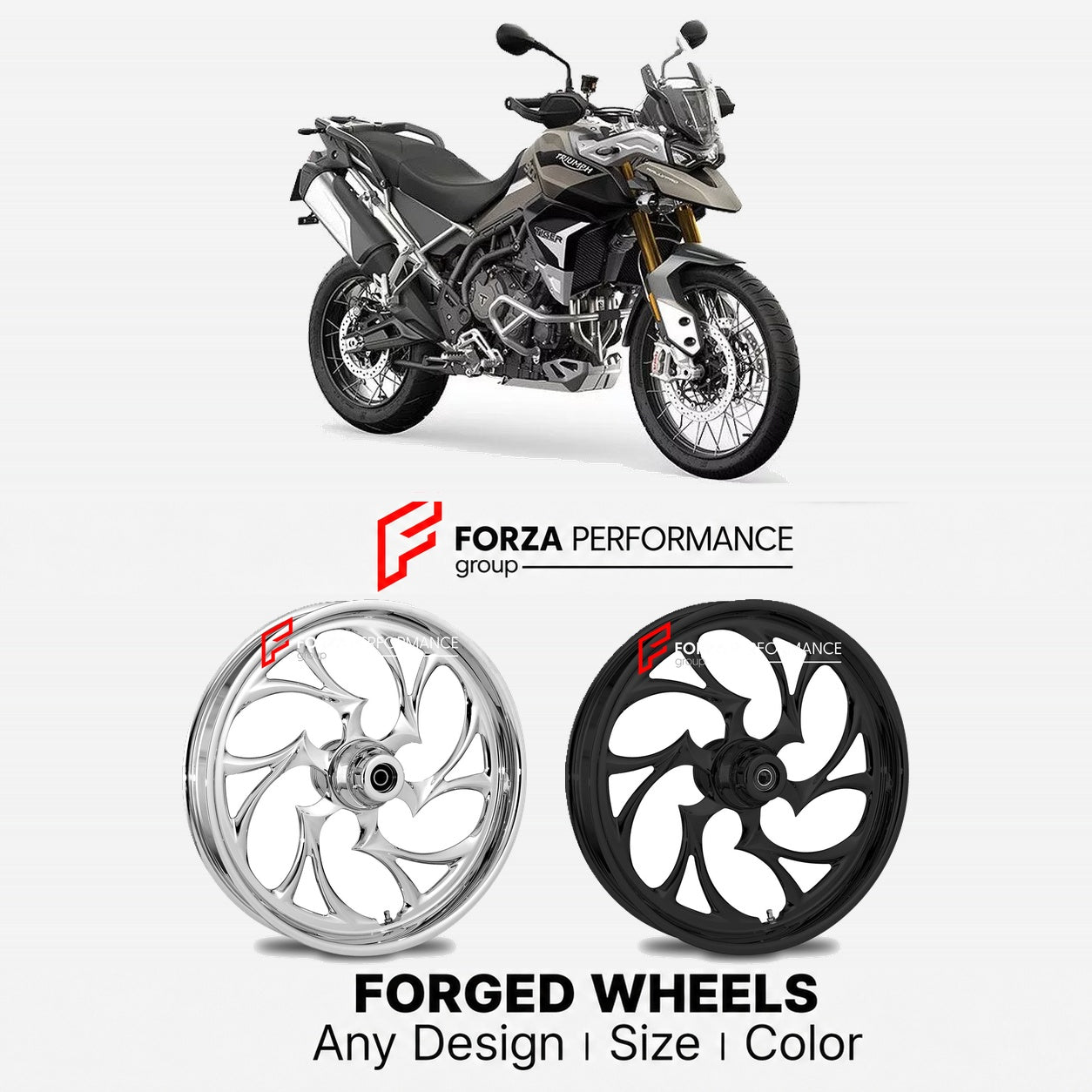 CUSTOM FORGED WHEELS RIMS for TRIUMPH TIGER 900