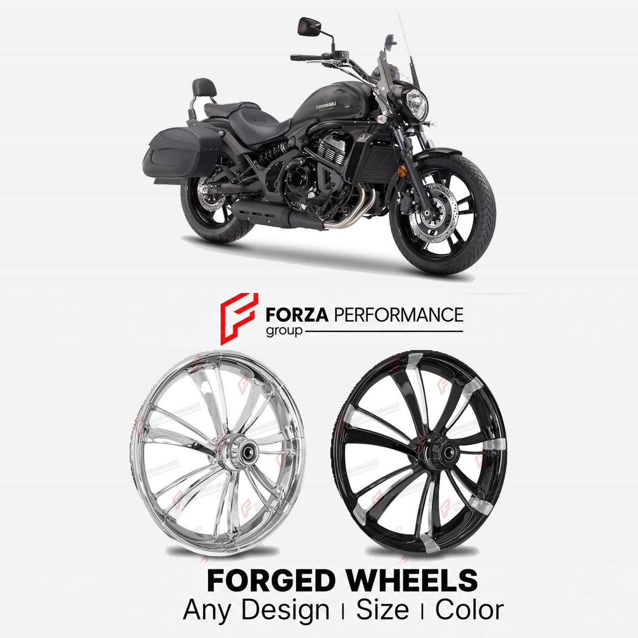 CUSTOM FORGED WHEELS RIMS for KAWASAKI VULCAN S