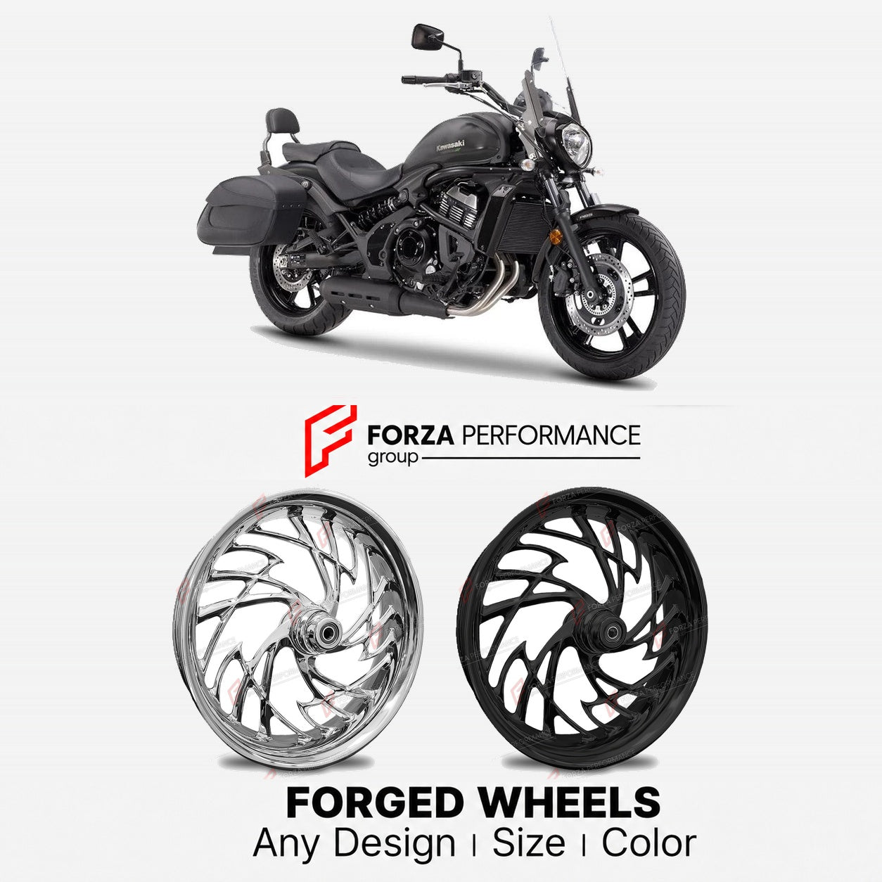 CUSTOM FORGED WHEELS RIMS for KAWASAKI VULCAN S