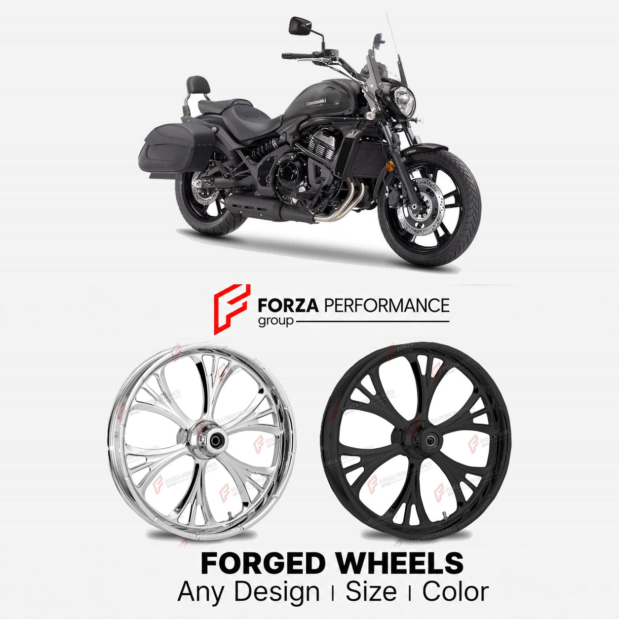 CUSTOM FORGED WHEELS RIMS for KAWASAKI VULCAN S