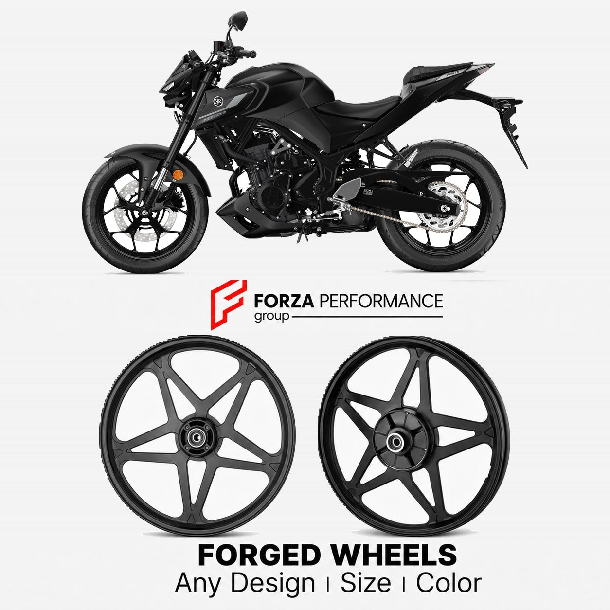 CUSTOM FORGED WHEELS RIMS for YAMAHA MT-03
