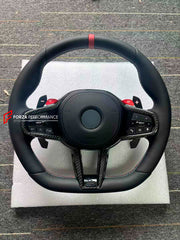 CUSTOM CARBON STEERING WHEEL with PADDLE SHIFTERS for BMW M5 F90