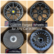 Rothaí Brionnaithe saincheaptha d ' Aon Charr In Éirinn | Custom Forged Wheels for Any Car in Ireland