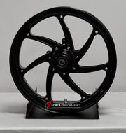 We manufacture premium quality forged motorcycle wheels rims for APRILIA SRMAX 125 300 250 HPE in any design, size, color.

Wheel sizes (motorcycle spec):

Front: 3.0 x 15

Rear: 4.0 x 14

Weight:

Front: 3.3 kg (7.27 lbs)

Rear: 2.7 kg (5.95 lbs)


Finishing: Satin Black

Forza Performance Group engineers and manufactures each forged motorcycle wheel individually per order. This ensures precise fitment, uncompromised strength, and unique styling. Whether for racing, touring, or daily use — our wheels are b