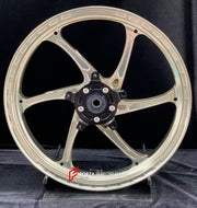 We manufacture premium quality forged motorcycle wheels rims for CFMOTO 450SR in any design, size, color.

Wheel sizes (motorcycle spec):

Front: 3.0 x 17

Rear: 4.0 x 17

Weight:

Front: 3.5 kg (7.72 lbs)

Rear: 4.55 kg (10.03 lbs)


Finishing: Gloss Bronze

Forza Performance Group engineers and manufactures each forged motorcycle wheel individually per order. This ensures precise fitment, uncompromised strength, and unique styling. Whether for racing, touring, or daily use — our wheels are built for both 