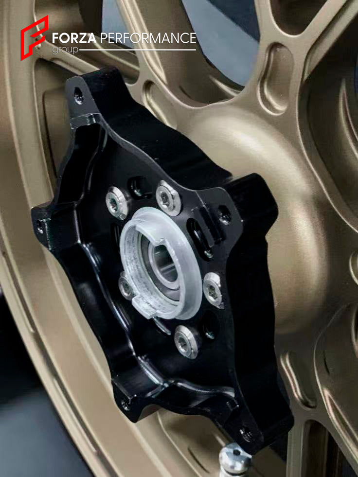 We manufacture premium quality forged motorcycle wheels rims for APRILIA SRMAX 125 300 250 HPE in any design, size, color.

Wheel sizes (motorcycle spec):

Front: 3.0 x 15

Rear: 4.0 x 14

Weight:

Front: 3.65 kg (8.05 lbs)

Rear: 2.5 kg (5.51 lbs)


Finishing: Satin Bronze

Forza Performance Group engineers and manufactures each forged motorcycle wheel individually per order. This ensures precise fitment, uncompromised strength, and unique styling. Whether for racing, touring, or daily use — our wheels are