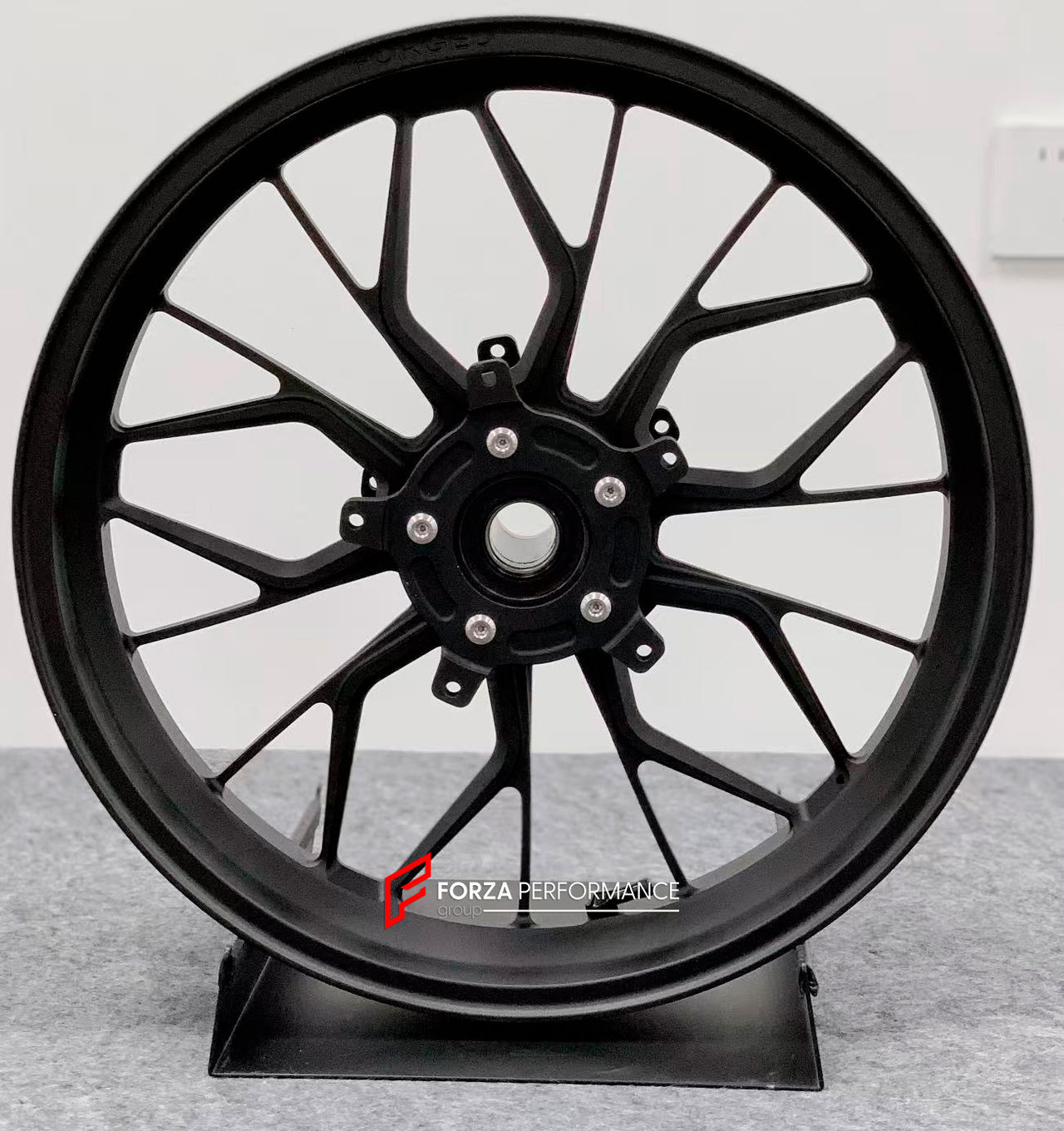 We manufacture premium quality forged motorcycle wheels rims for BMW R NINET PURE SPORT RACER in any design, size, color.

Wheel sizes (motorcycle spec):

Front: 3.5 x 17

Rear: 5.5 x 17

Weight:

Front: 4.3 kg (9.48 lbs)

Rear: 4.65 kg (10.25 lbs)


Finishing: Matt Black

Forza Performance Group engineers and manufactures each forged motorcycle wheel individually per order. This ensures precise fitment, uncompromised strength, and unique styling. Whether for racing, touring, or daily use — our wheels are b