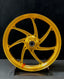 We manufacture premium quality forged motorcycle wheels rims for BMW S1000RR M1000RR in any design, size, color.

Wheel sizes (motorcycle spec):

Front: 3.5 x 17

Rear: 6 x 17

Weight:

Front: 3.6 kg (7.94 lbs)

Rear: 4.45 kg (9.81 lbs)

Finishing: Gloss Gold

Forza Performance Group engineers and manufactures each forged motorcycle wheel individually per order. This ensures precise fitment, uncompromised strength, and unique styling. Whether for racing, touring, or daily use — our wheels are built for both