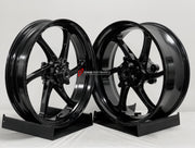 We manufacture premium quality forged motorcycle wheels rims for S1000RR M1000RR in any design, size, color.

Wheel sizes (motorcycle spec):

Front: 3.5 x 17

Rear: 6 x 17

Weight:

Front: 3.25 kg (7.16 lbs)

Rear: 4.5 kg (9.92 lbs)


Finishing: Satin Black

Forza Performance Group engineers and manufactures each forged motorcycle wheel individually per order. This ensures precise fitment, uncompromised strength, and unique styling. Whether for racing, touring, or daily use — our wheels are built for both p