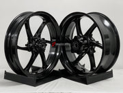 We manufacture premium quality forged motorcycle wheels rims for S1000RR M1000RR in any design, size, color.

Wheel sizes (motorcycle spec):

Front: 3.5 x 17

Rear: 6 x 17

Weight:

Front: 3.25 kg (7.16 lbs)

Rear: 4.5 kg (9.92 lbs)


Finishing: Satin Black

Forza Performance Group engineers and manufactures each forged motorcycle wheel individually per order. This ensures precise fitment, uncompromised strength, and unique styling. Whether for racing, touring, or daily use — our wheels are built for both p
