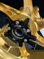 We manufacture premium quality forged motorcycle wheels rims for S1000RR M1000RR in any design, size, color.

Wheel sizes (motorcycle spec):

Front: 3.5 x 17

Rear: 6 x 17

Weight:

Front: 3.75 kg (8.27 lbs)

Rear: 4.4 kg (9.7 lbs)

Finishing: Satin Gold

Forza Performance Group engineers and manufactures each forged motorcycle wheel individually per order. This ensures precise fitment, uncompromised strength, and unique styling. Whether for racing, touring, or daily use — our wheels are built for both perf