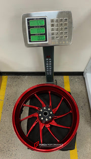 We manufacture premium quality forged motorcycle wheels rims for DUCATI PANIGALE V4 V4S V4R V4 SP2 in any design, size, color.

Wheel sizes (motorcycle spec):

Front: 3.5 x 17

Rear: 6 x 17

Weight:

Front: 4.05 kg (8.93 lbs)

Rear: 5.4 kg (11.9 lbs)


Finishing: Gloss Red

Forza Performance Group engineers and manufactures each forged motorcycle wheel individually per order. This ensures precise fitment, uncompromised strength, and unique styling. Whether for racing, touring, or daily use — our wheels are 