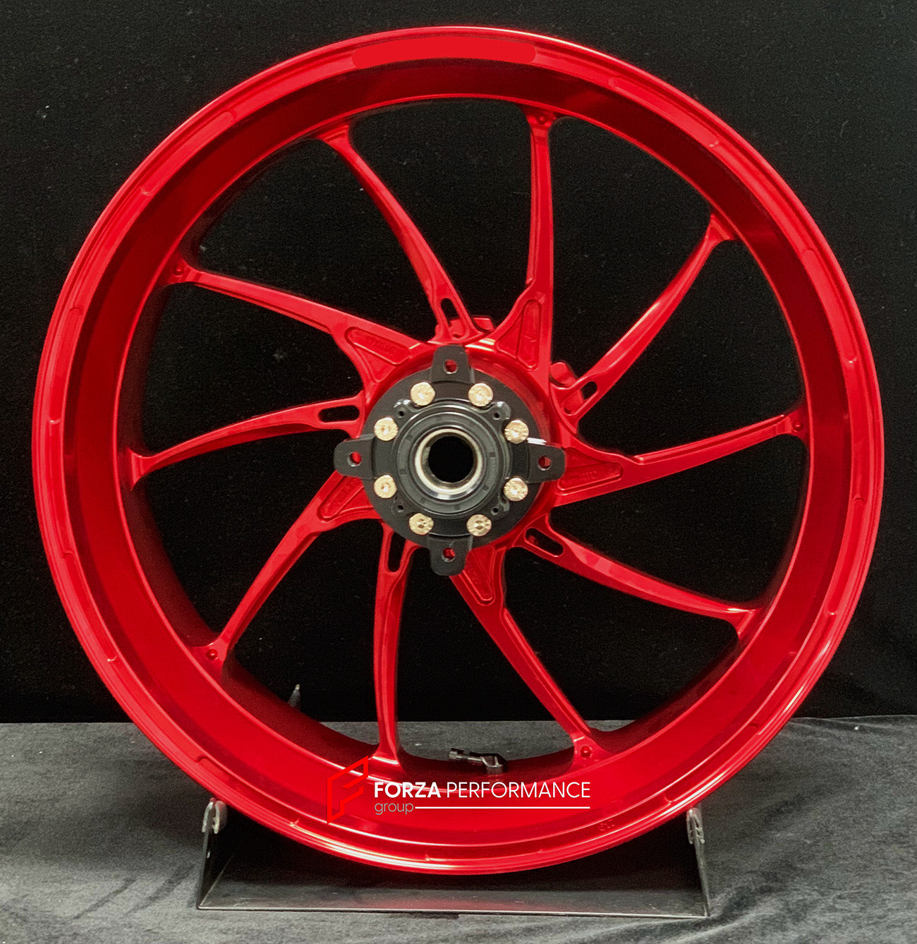 We manufacture premium quality forged motorcycle wheels rims for DUCATI PANIGALE V4 V4S V4R V4 SP2 in any design, size, color.

Wheel sizes (motorcycle spec):

Front: 3.5 x 17

Rear: 6 x 17

Weight:

Front: 4.05 kg (8.93 lbs)

Rear: 5.4 kg (11.9 lbs)


Finishing: Gloss Red

Forza Performance Group engineers and manufactures each forged motorcycle wheel individually per order. This ensures precise fitment, uncompromised strength, and unique styling. Whether for racing, touring, or daily use — our wheels are 
