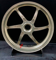 We manufacture premium quality forged motorcycle wheels rims for DUCATI MULTISTRADA V4 V4S V4RS V4 RALLY V4 PIKES PEAK in any design, size, color.

Wheel sizes (motorcycle spec):

Front: 3.0 x 19

Rear: 4.5 x 17

Weight:

Front: 3.6 kg (7.94 lbs)

Rear: 3.4 kg (7.5 lbs)


Finishing: Satin Gold

Forza Performance Group engineers and manufactures each forged motorcycle wheel individually per order. This ensures precise fitment, uncompromised strength, and unique styling. Whether for racing, touring, or daily 