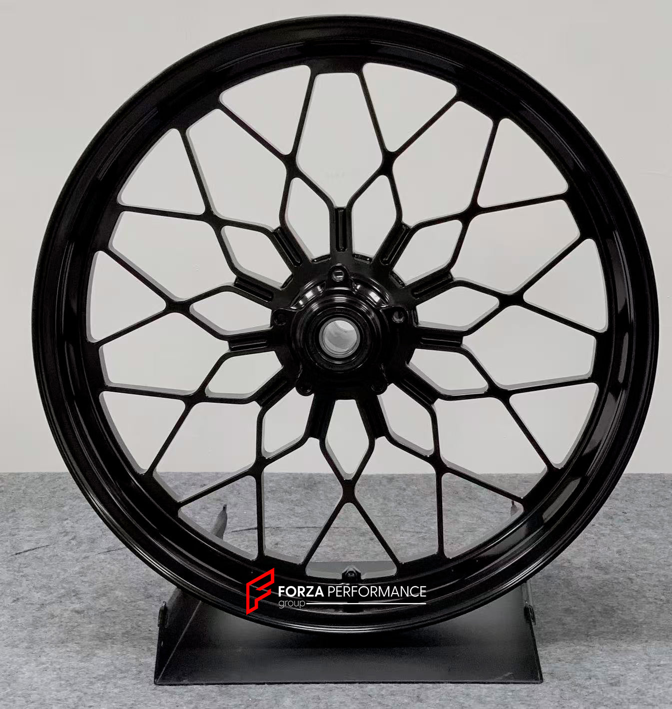 We manufacture premium quality forged motorcycle wheels rims for DUCATI MULTISTRADA V4 V4S V4RS V4 RALLY V4 PIKES PEAK in any design, size, color.

Wheel sizes (motorcycle spec):

Front: 3.5 x 17

Rear: 5.5 x 17

Weight:

Front: 4.25 kg (9.37 lbs)

Rear: 4.95 kg (10.91 lbs)


Finishing:Gloss Black

Forza Performance Group engineers and manufactures each forged motorcycle wheel individually per order. This ensures precise fitment, uncompromised strength, and unique styling. Whether for racing, touring, or da