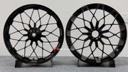 We manufacture premium quality forged motorcycle wheels rims for DUCATI MULTISTRADA V4 V4S V4RS V4 RALLY V4 PIKES PEAK in any design, size, color.

Wheel sizes (motorcycle spec):

Front: 3.5 x 17

Rear: 5.5 x 17

Weight:

Front: 4.25 kg (9.37 lbs)

Rear: 4.95 kg (10.91 lbs)


Finishing:Gloss Black

Forza Performance Group engineers and manufactures each forged motorcycle wheel individually per order. This ensures precise fitment, uncompromised strength, and unique styling. Whether for racing, touring, or da