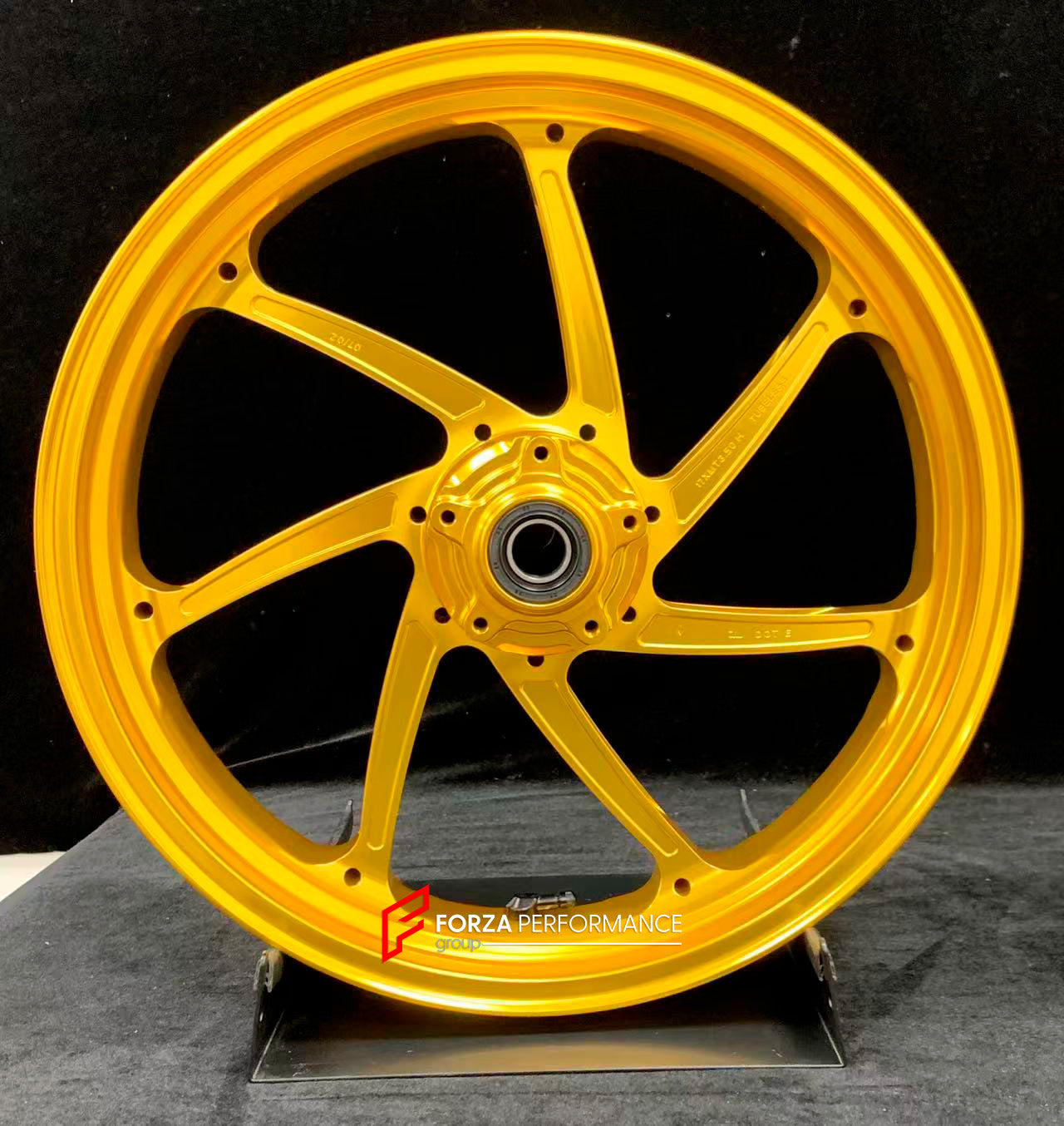 We manufacture premium quality forged motorcycle wheels rims for DUCATI PANIGALE V4 V4S V4R V4 SP2 in any design, size, color.

Wheel sizes (motorcycle spec):

Front: 3.5 x 17

Rear: 6 x 17

Weight:

Front: 3.95 kg (8.71 lbs)

Rear: 3.7 kg (8.16 lbs)


Finishing: Satin Gold

Forza Performance Group engineers and manufactures each forged motorcycle wheel individually per order. This ensures precise fitment, uncompromised strength, and unique styling. Whether for racing, touring, or daily use — our wheels are