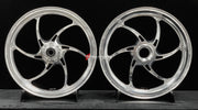 We manufacture premium quality forged motorcycle wheels rims for DUCATI PANIGALE V4 V4S V4R V4 SP2 in any design, size, color.

Wheel sizes (motorcycle spec):

Front: 3.5 x 17

Rear: 6 x 17

Weight:

Front: 4.15 kg (9.15 lbs)

Rear: 4.3 kg (9.48 lbs)


Finishing: Polished

Forza Performance Group engineers and manufactures each forged motorcycle wheel individually per order. This ensures precise fitment, uncompromised strength, and unique styling. Whether for racing, touring, or daily use — our wheels are b