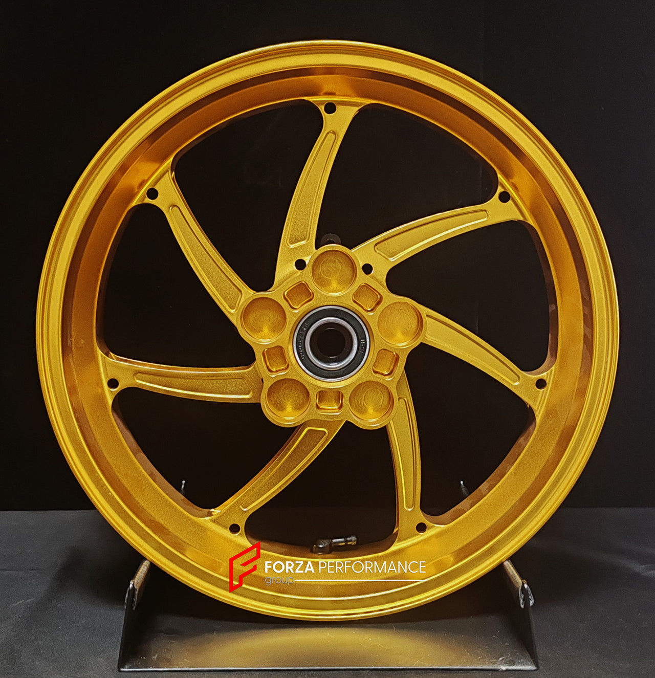 We manufacture premium quality forged motorcycle wheels rims for HONDA FORZA 750 in any design, size, color.

Wheel sizes (motorcycle spec):

Front: 3.5 x 17

Rear: 4.5 x 15

Weight:

Front: 3.65 kg (8.05 lbs)

Rear: 3.64 kg (8.02 lbs)


Finishing: Gloss Gold

Forza Performance Group engineers and manufactures each forged motorcycle wheel individually per order. This ensures precise fitment, uncompromised strength, and unique styling. Whether for racing, touring, or daily use — our wheels are built for both