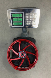 We manufacture premium quality forged motorcycle wheels rims for HONDA X ADV 750 in any design, size, color.

Wheel sizes (motorcycle spec):

Front: 3.5 x 17

Rear: 4.5 x 15

Weight:

Front: 4.3 kg (9.48 lbs)

Rear: 4.7 kg (10.36 lbs)


Finishing: Gloss Red

Forza Performance Group engineers and manufactures each forged motorcycle wheel individually per order. This ensures precise fitment, uncompromised strength, and unique styling. Whether for racing, touring, or daily use — our wheels are built for both p