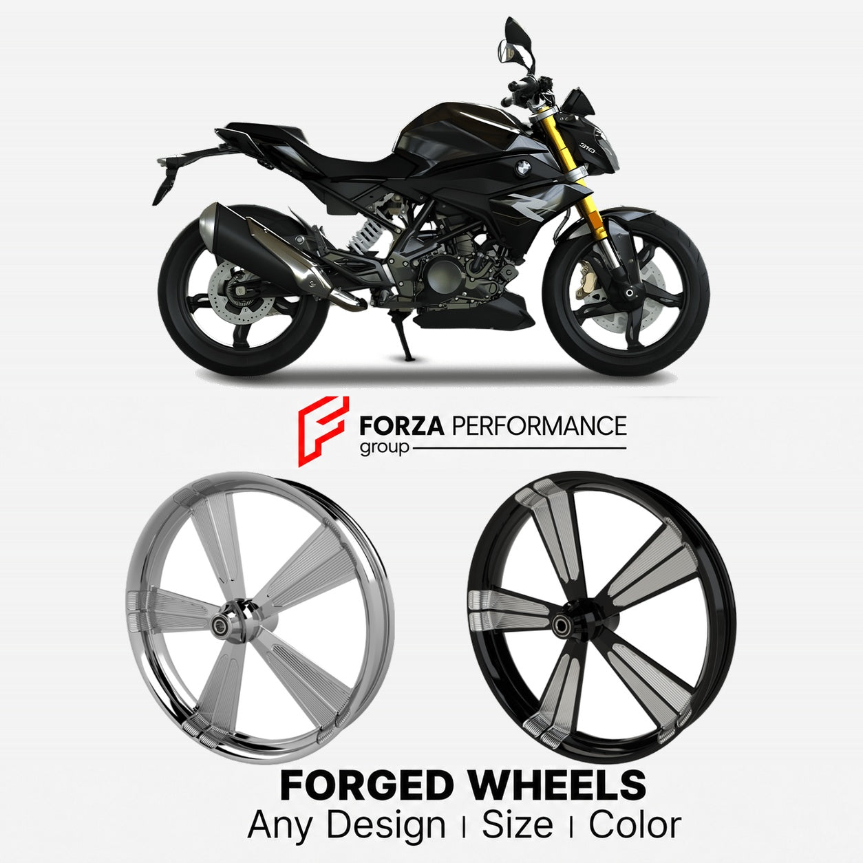 CUSTOM FORGED WHEELS RIMS for BMW G310R G310GS
