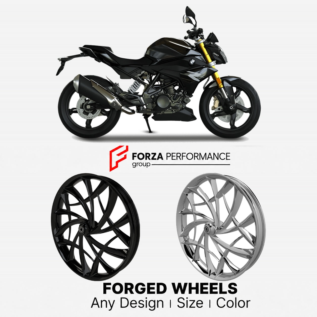 CUSTOM FORGED WHEELS RIMS for BMW G310R G310GS